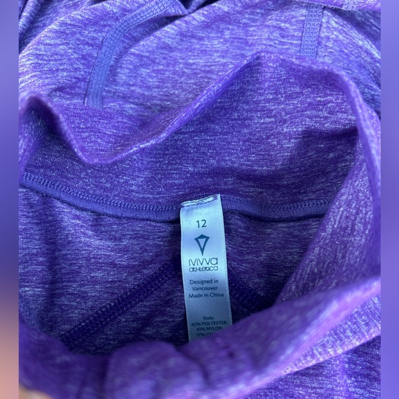 IVIVVA girls size 12 super soft full zip hooded jacket in excellent shape - Picture 8 of 8